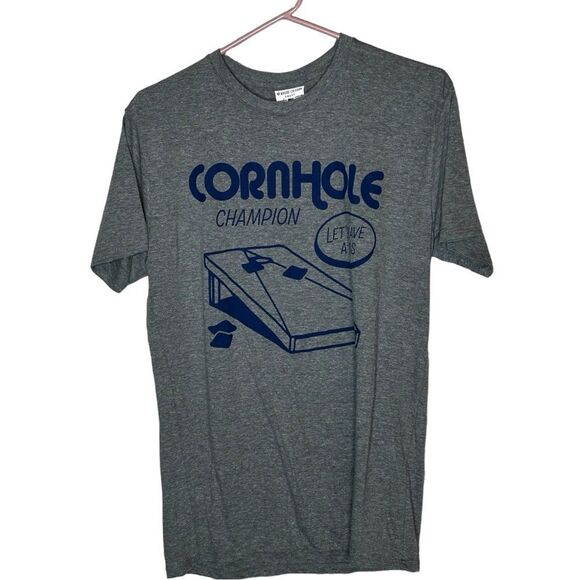 NWT Where I’m From Cornhole Champion Gray Crew T size small - Picture 2 of 5